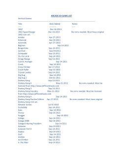 ARCADE SD GAME LIST Vertical Games