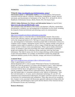 List of Definitions from other sources