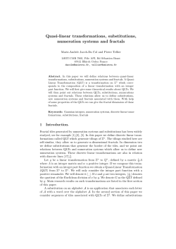 Quasi-linear transformations, substitutions, numeration systems and