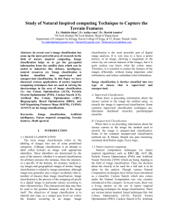 Study of Natural Inspired computing Technique to Capture the