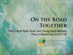 The Critical Role Youth and Young Adult Ministry Play in Discerning