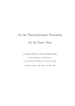 On the Thermodynamic Formalism for the Farey Map
