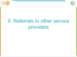 PowerPointpresentation Module 9 - Strengthening Health System