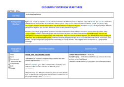 Geography - The Curriculum Place
