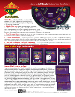 How to play...High Tie Blackjack&reg; &hellip;played on the