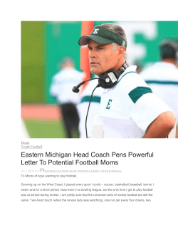 Chris Creighton - Letter to Moms