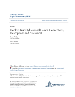 Problem-Based Educational Games