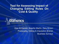 Retaining output quality whilst reducing validation costs in