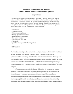 local explanatory nihilism and the past hypothesis - Philsci