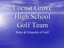 Another Golf Rules PowerPoint