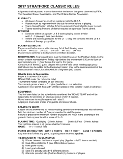 2007 sys festival cup rules