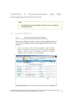 chapter 5: consolidation and de