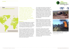 Fibria From conflict to cooperation Plantation models that gave little
