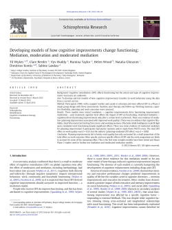Developing models of how cognitive improvements change