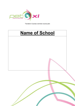 By day 4 the course will be in full swing mixing maths and - PET-Xi