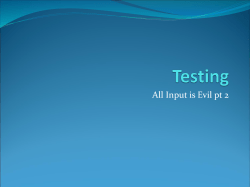 Testing Your Site
