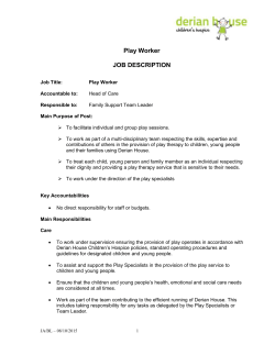 Play Worker Job Description