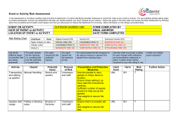 Gazebo Risk Assessment