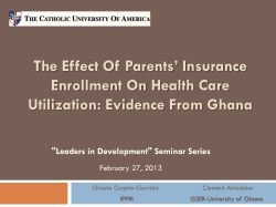 The Impact of Parental Enrollment in the NHIS on Child Health