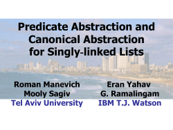 Predicate Abstraction and Canonical Abstraction for