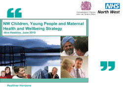 NW Children, Young People and Maternal Health and Wellbeing