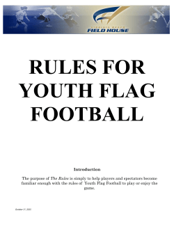 Introduction The purpose of The Rules is simply to help players and