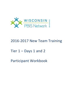 Universal PBIS Team Training Workbook