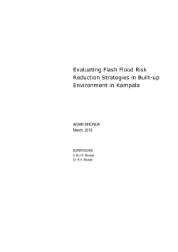 Evaluating Flash Flood Risk Reduction Strategies in Built-up