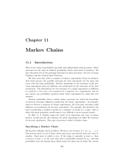 Markov Chains - NC State: WWW4 Server