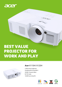 BEST VALUE PROJECTOR FOR WORK AND PLAY