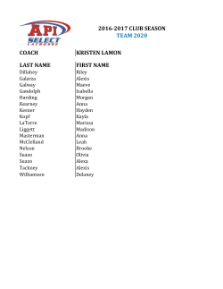 COACH LAST NAME FIRST NAME 2016