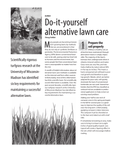 Do-It-Yourself Alternative Lawn Care (A3964)