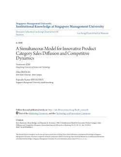 A Simultaneous Model for Innovative Product Category Sales