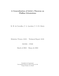 A Generalization of Little`s Theorem on Pfaffian - FACOM