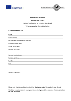 ERASMUS-PLACEMENT