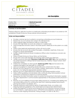 JJoobb DDeessccrriippttiioonn