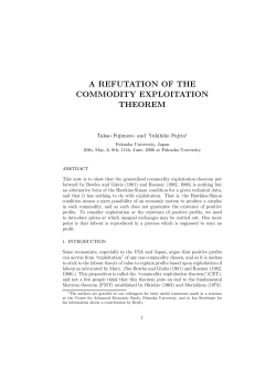 A REFUTATION OF THE COMMODITY EXPLOITATION THEOREM