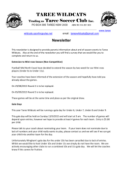 TAREE SOCCER CLUB Inc