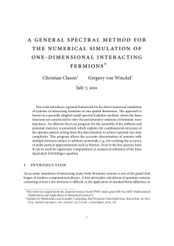 A general spectral method for the numerical simulation of one