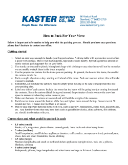 How to Pack For Your Move