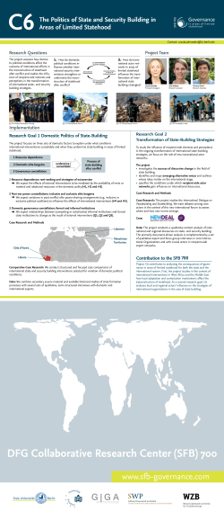 Implementation Contribution to the SFB 700 Project Team Research