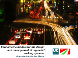 Econometric models for the design and management of regulated