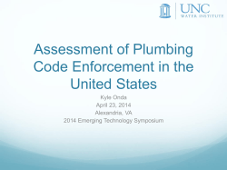 US Plumbing Enforcement Survey and India 24/7 Progress Update