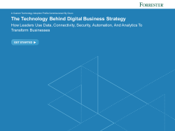 The Technology Behind Digital Business Strategy