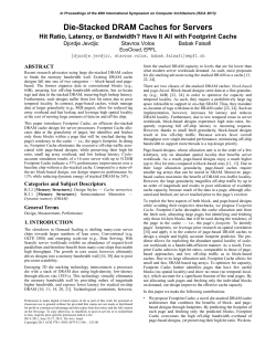 Die-Stacked DRAM Caches for Servers
