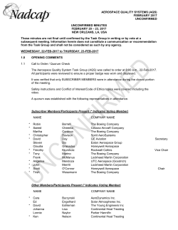Aerospace Quality Systems (AQS)