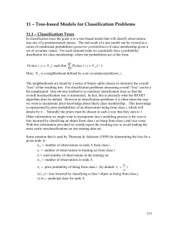 Classification Trees - Winona State University