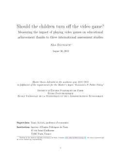 Should the children turn o the video game?