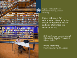 Het instellingsprofiel - SICI The Standing International Conference of