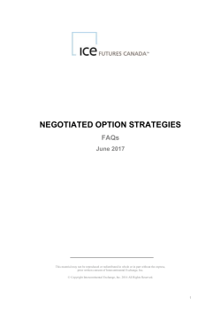 negotiated option strategies